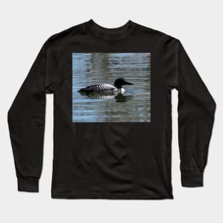 Loon searching for food Long Sleeve T-Shirt